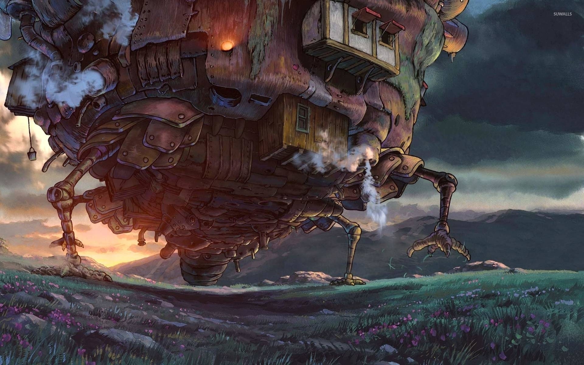 howl's moving castle wallpaper,action adventure game,cg artwork,adventure game,mythology,pc game