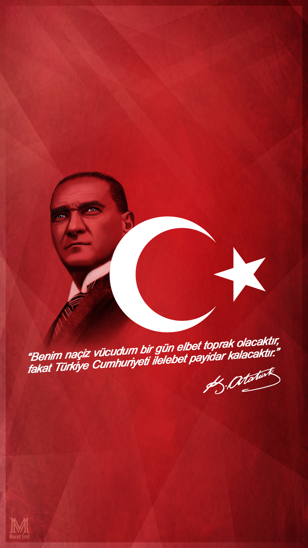 무스타파 케말 atat rk 벽지,빨간,포스터