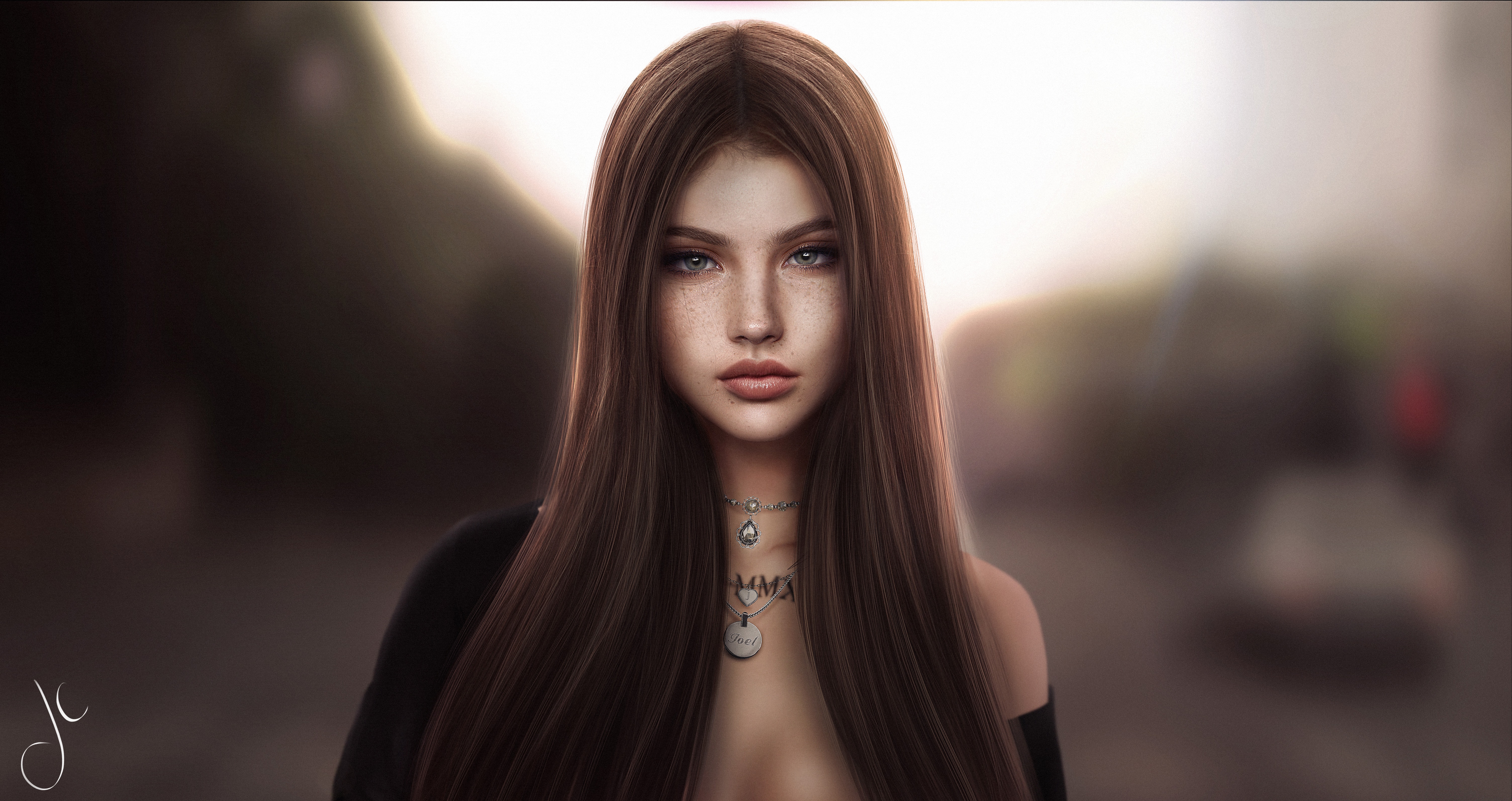 fantasy girl wallpaper,haar,gesicht,frisur,schönheit,kopf