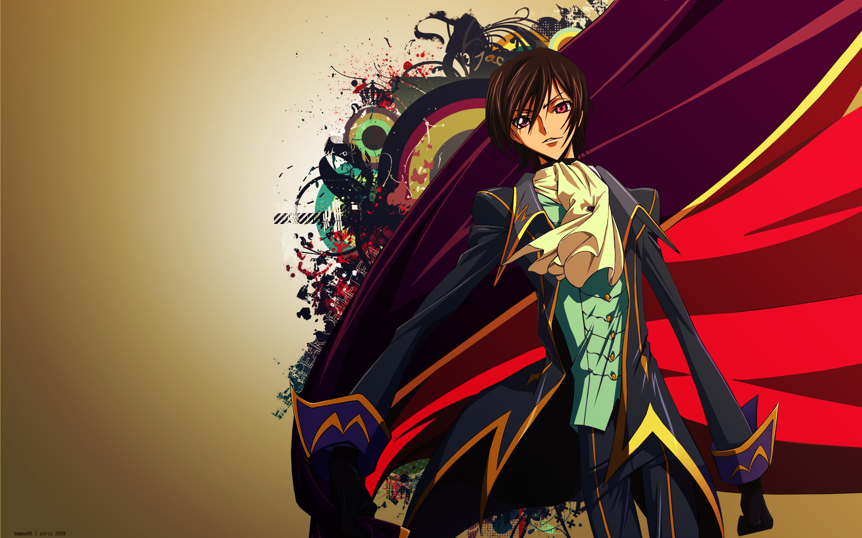 code geass wallpaper,cg artwork,black hair,illustration,anime,long hair