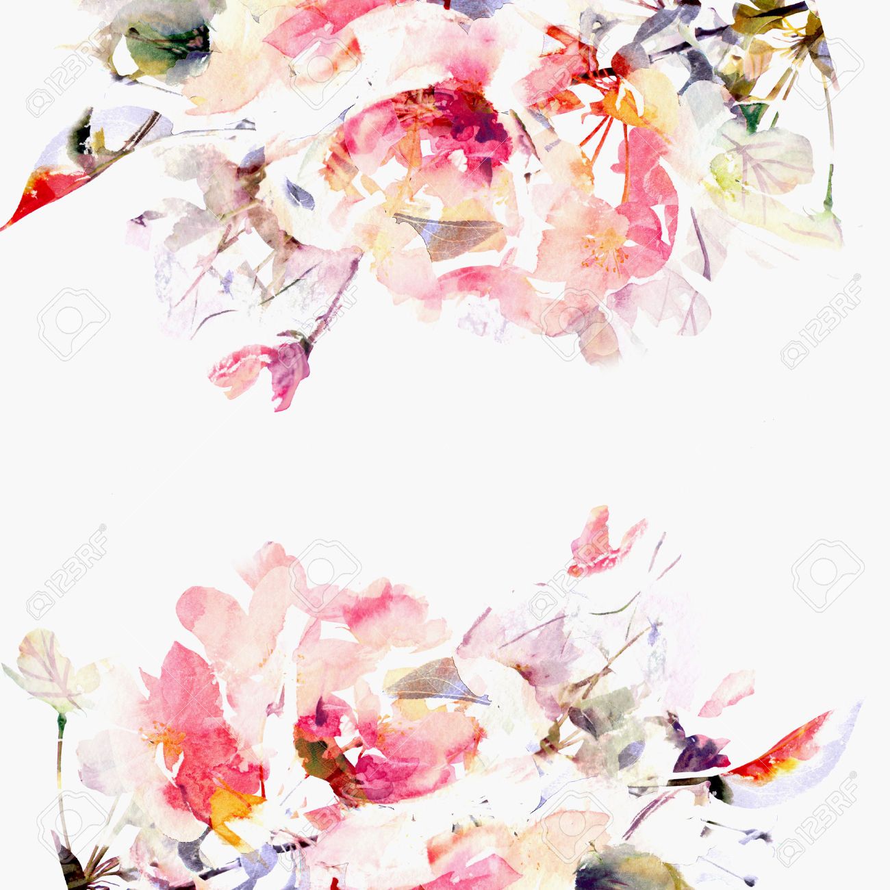 papier peint floral aquarelle,fleur,rose,peinture aquarelle,fleur,plante