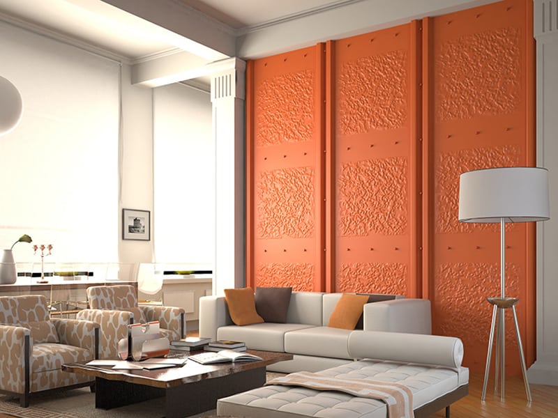 ungewöhnliche tapete für wohnzimmer,wohnzimmer,innenarchitektur,zimmer,orange,wand