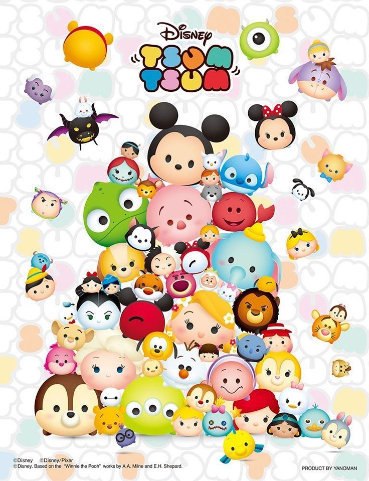 disney tsum tsum wallpaper,karikatur,clip art,design,grafik,muster