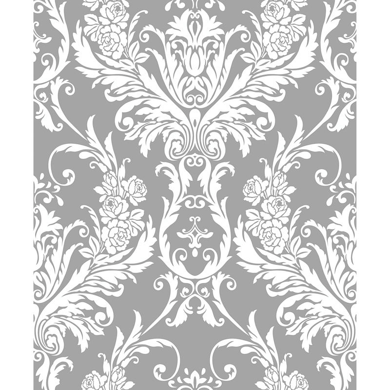 silver damask wallpaper,pattern,wallpaper,visual arts,design,floral design