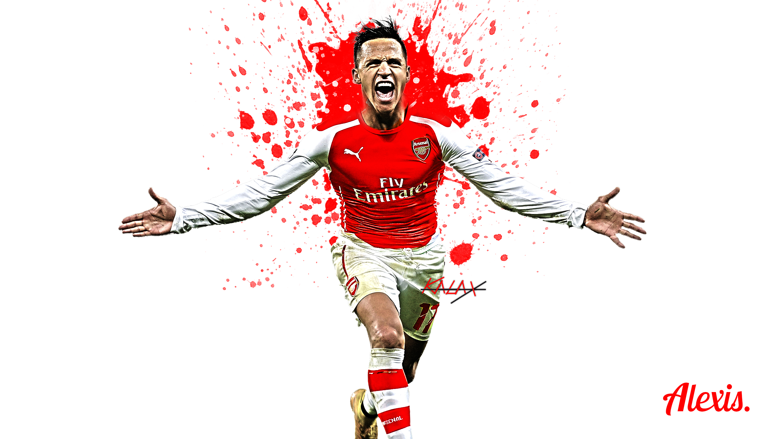 fond d'écran alexis sanchez,joueur de football,joueur de football,joueur,illustration,jersey