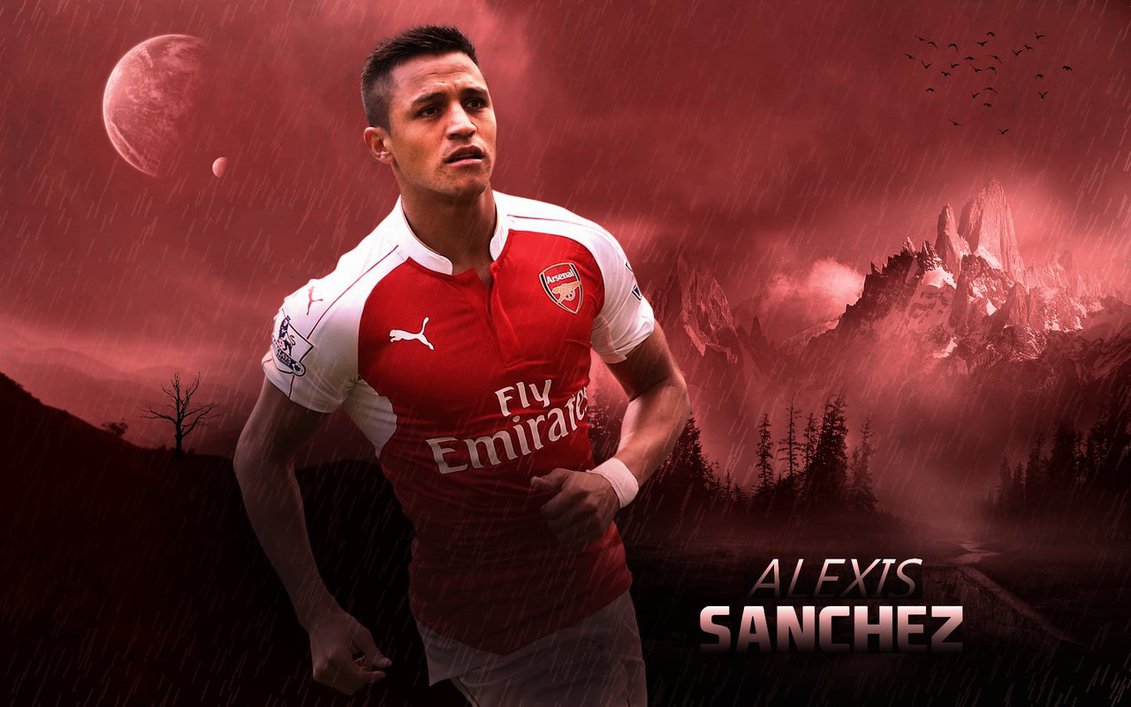 alexis sanchez wallpaper,football player,player,soccer player,font,rugby player