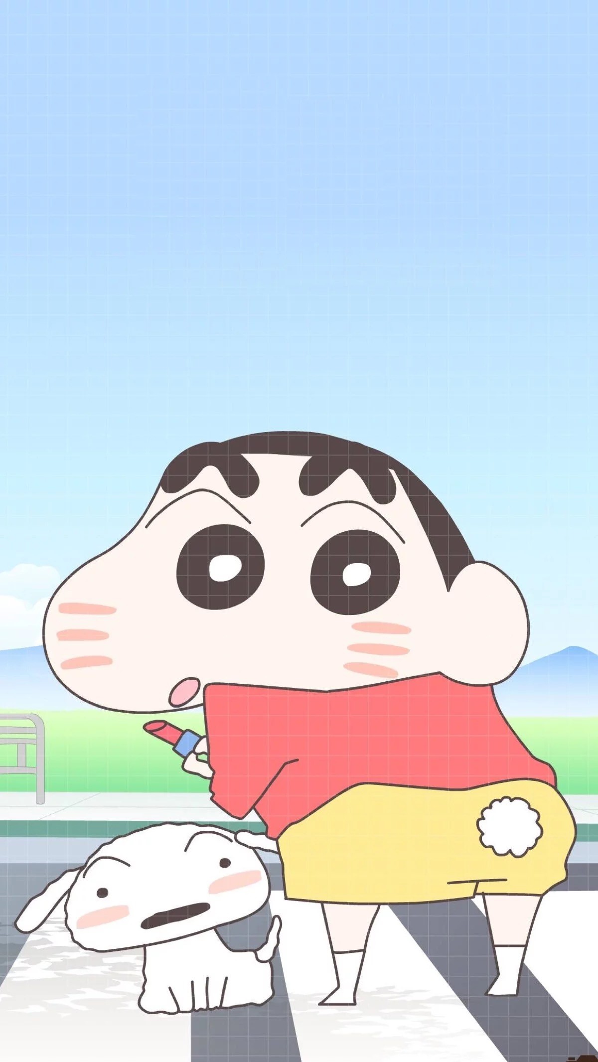 fond d'écran shin chan,dessin animé,dessin animé,illustration,animation,museau