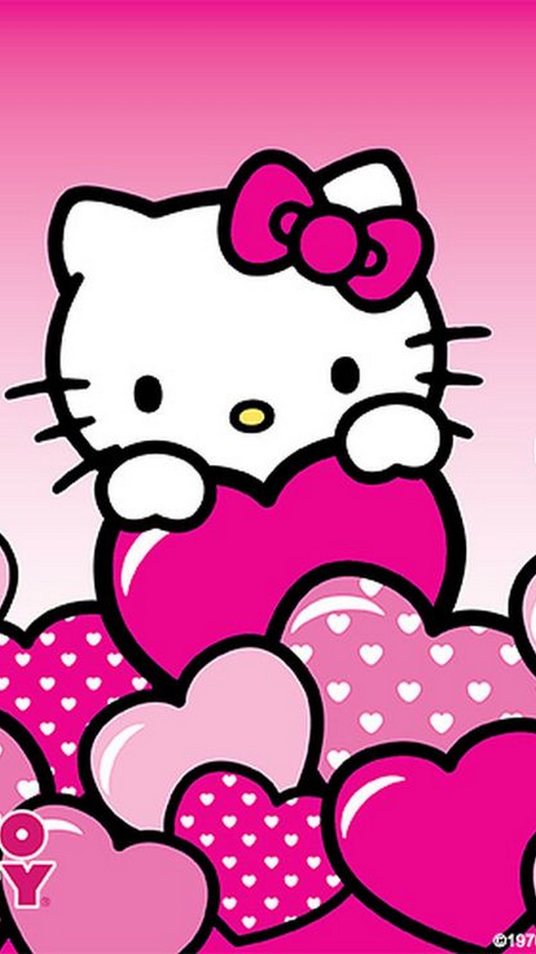 hello kitty wallpaper iphone,pink,heart,clip art,cartoon,magenta