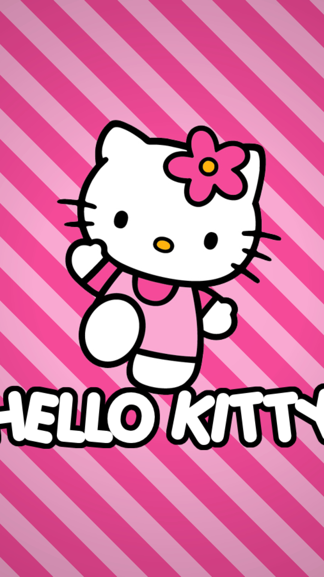 bonjour kitty fond d'écran iphone,rose,texte,dessin animé,police de caractère,amour