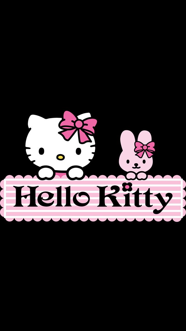 hallo kitty wallpaper iphone,text,rosa,schriftart,grafik,aufkleber