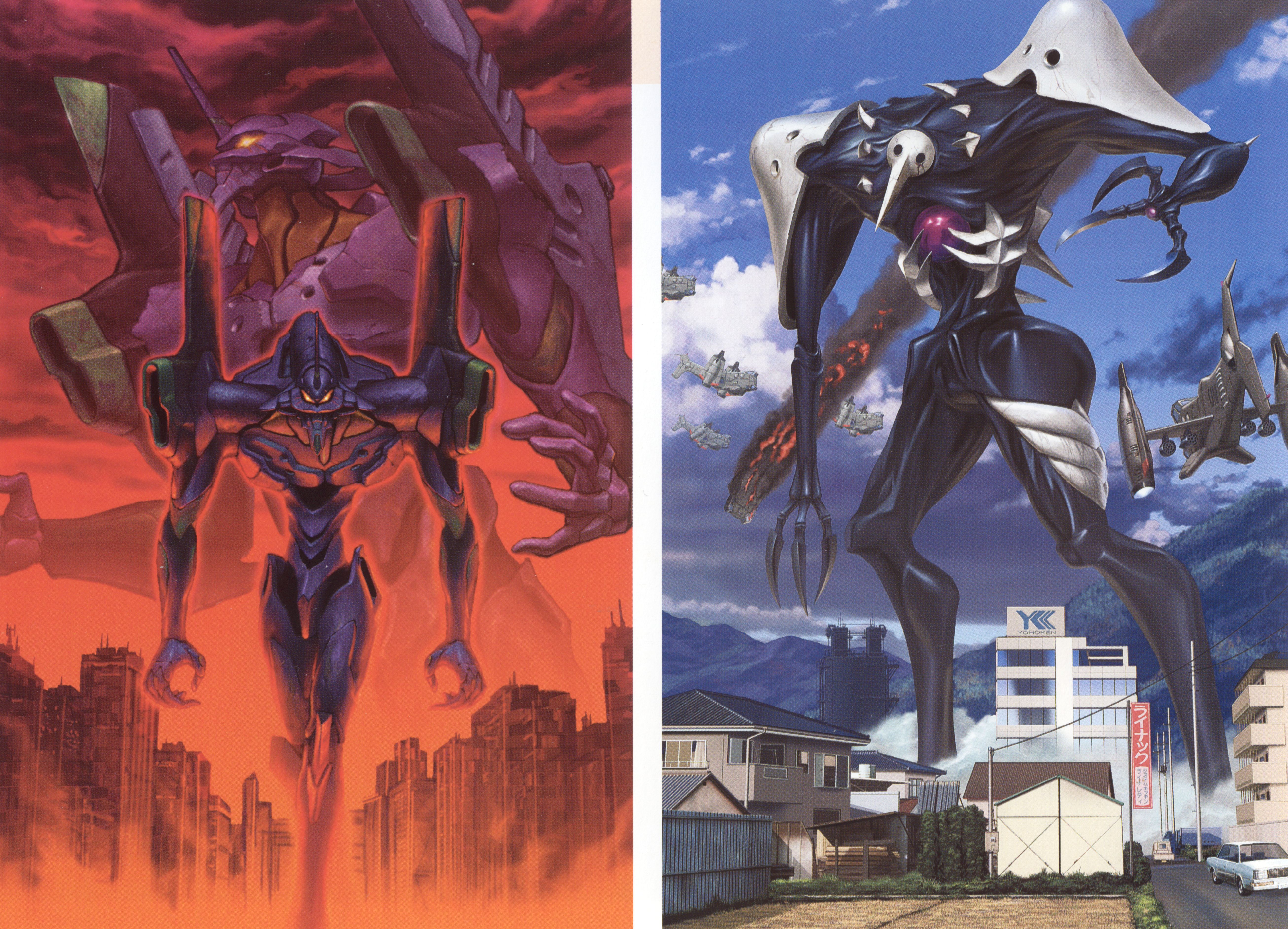 neon genesis evangelion wallpaper,cg kunstwerk,erfundener charakter,fiktion,transformer,illustration