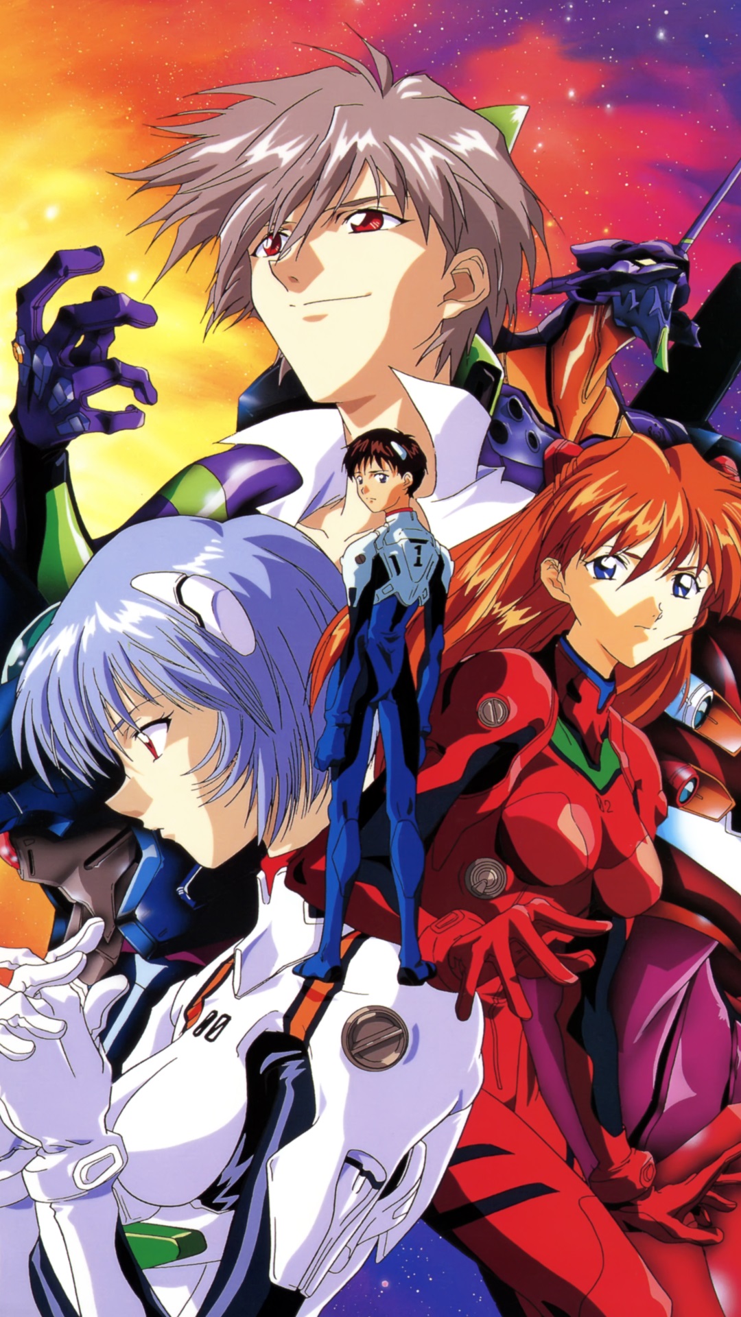 neon genesis evangelion wallpaper,cartoon,anime,cg artwork,fictional character,illustration