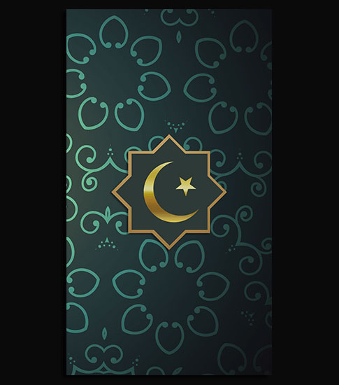 이슬람 배경 아이폰,아쿠아,무늬,물오리,터키 옥,노랑
