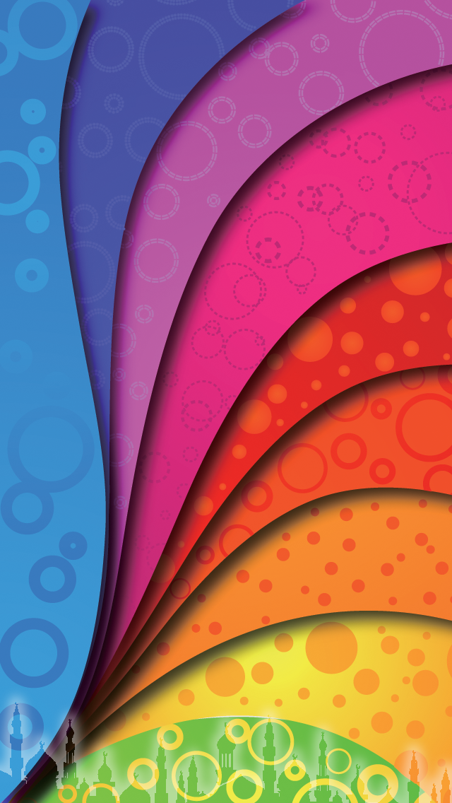 이슬람 배경 아이폰,주황색,선,분홍,보라색,그래픽 디자인