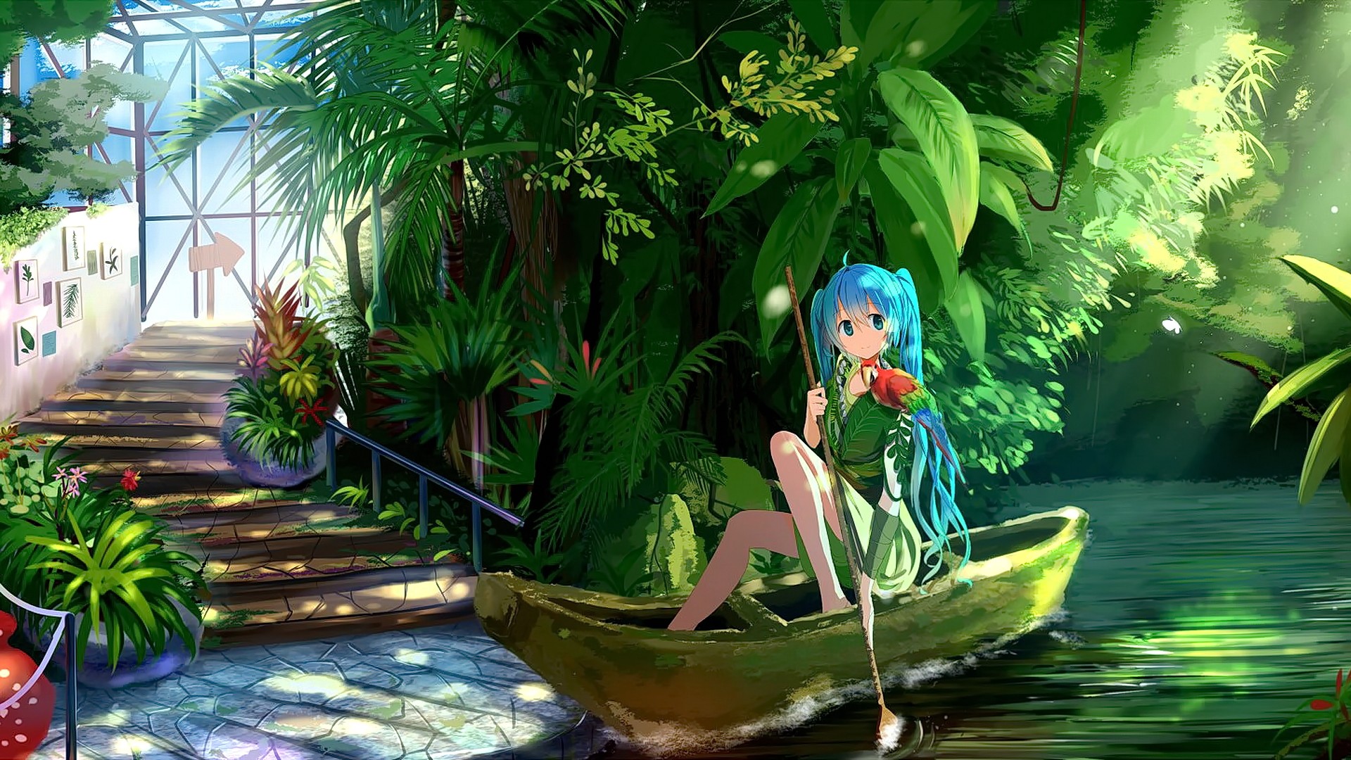 fondo de pantalla chicas,naturaleza,selva,árbol,planta,ilustración