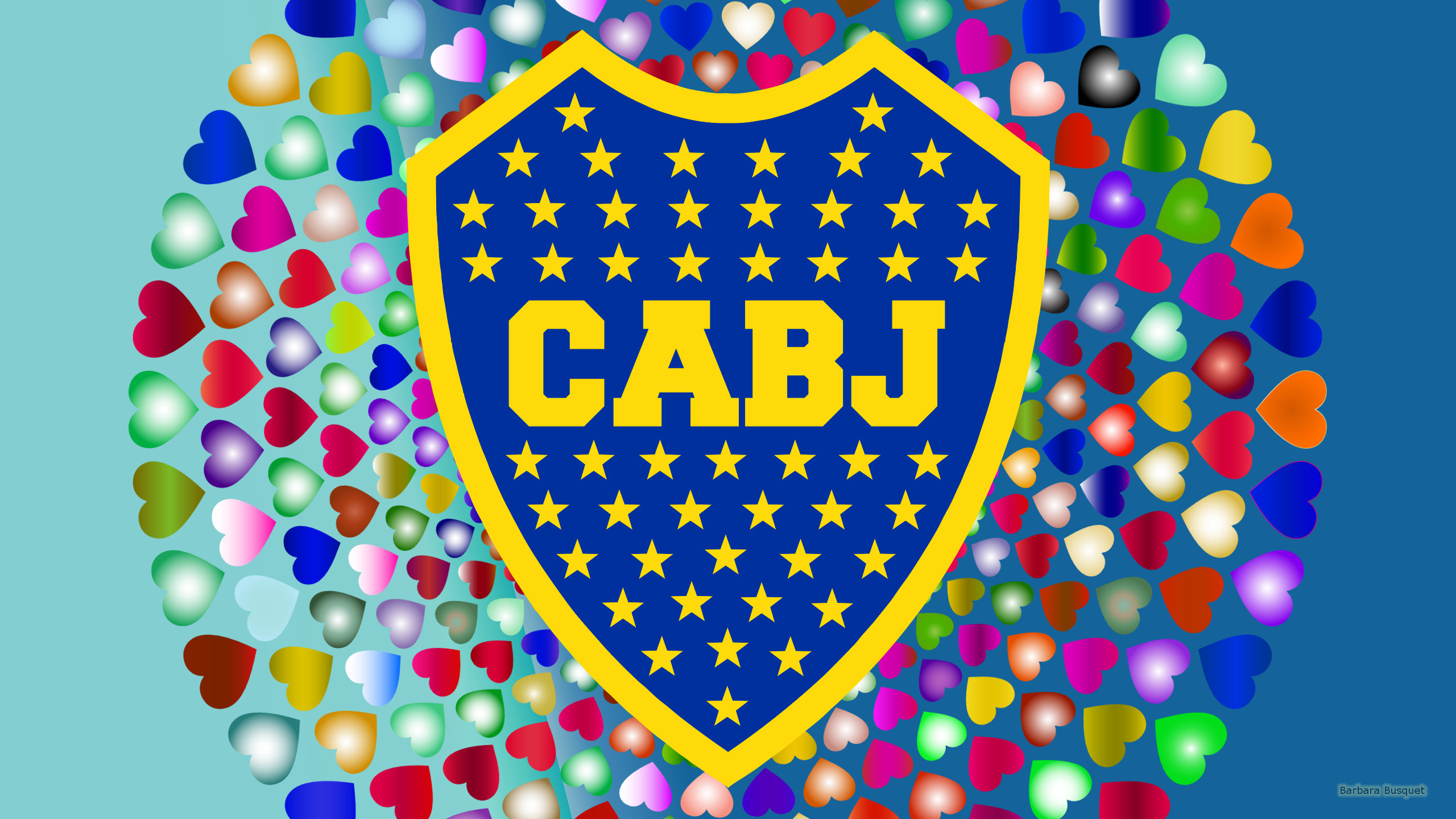 carta da parati boca juniors,cuore,cerchio,modello,grafica