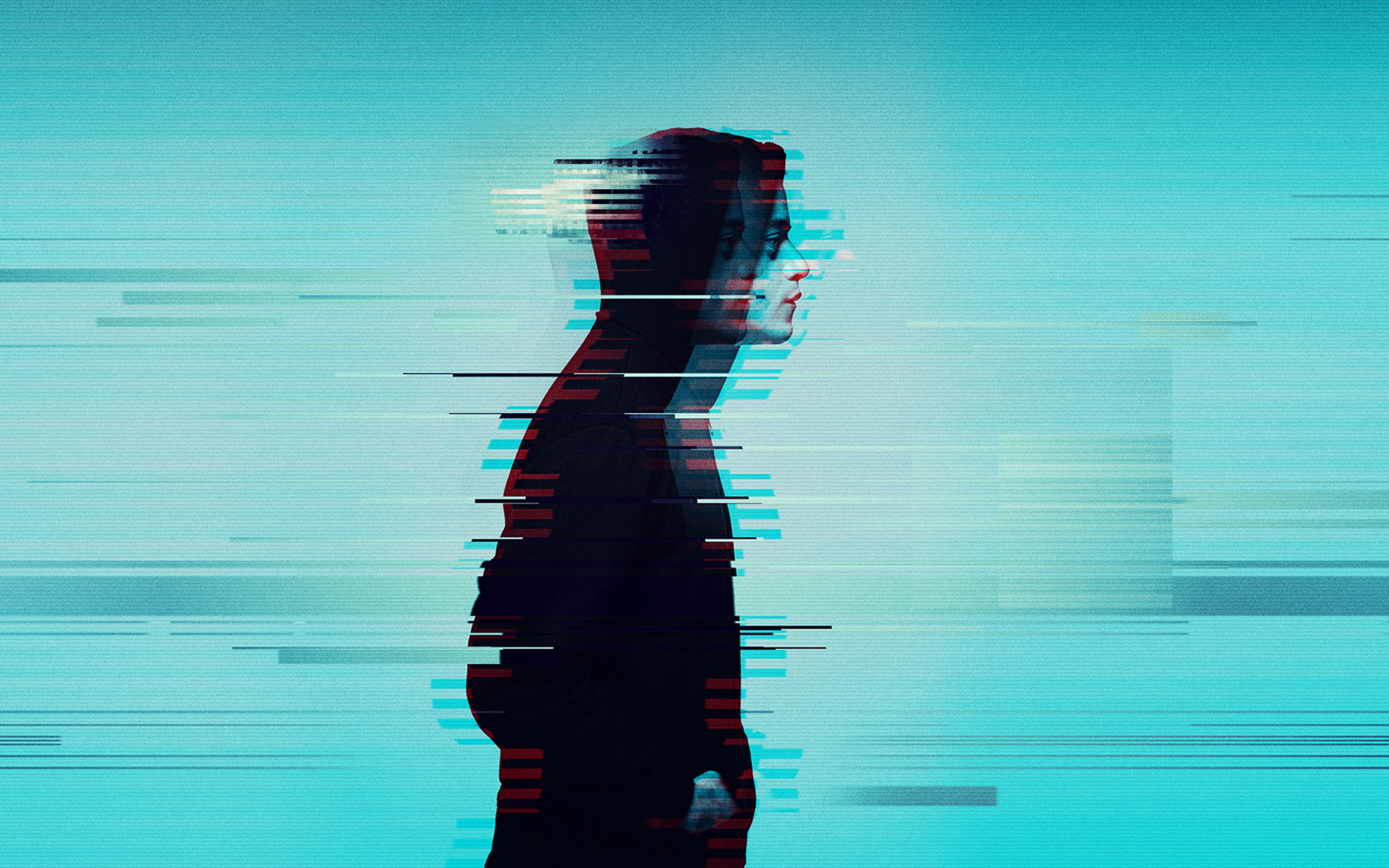 mr robot wallpaper,blue,water,aqua,turquoise,reflection