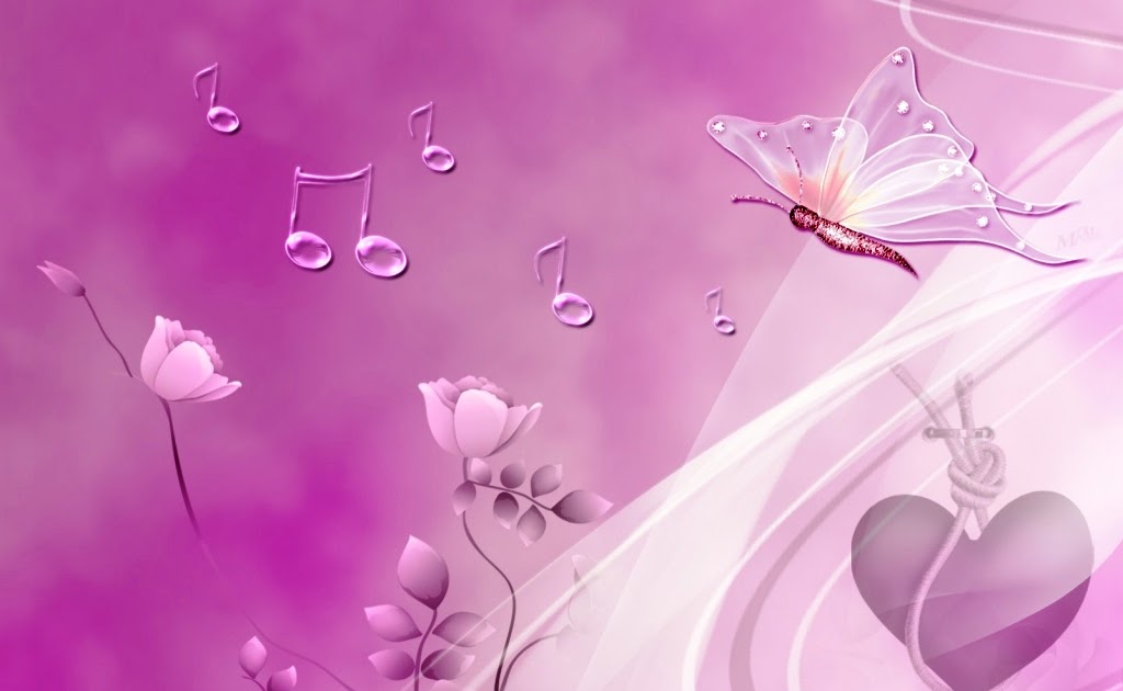 wallpaper cinta,pink,purple,heart,butterfly,petal