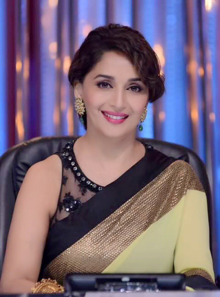 madhuri dixit hd wallpaper,neck,smile,photography,photo shoot,black hair