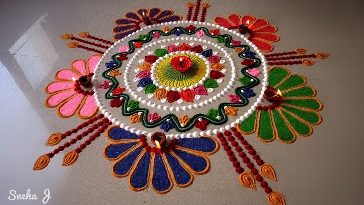papier peint rangoli,diwali,art