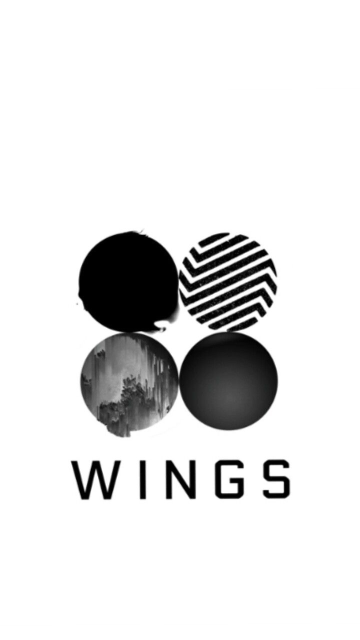 bts wings wallpaper,black,logo,text,font,graphics