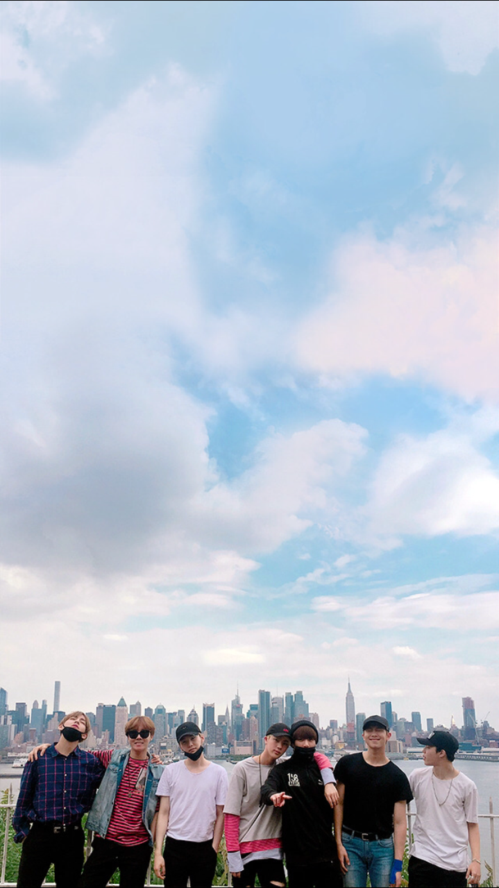 bts tumblr wallpaper,menschen,himmel,fotografieren,menge,wolke