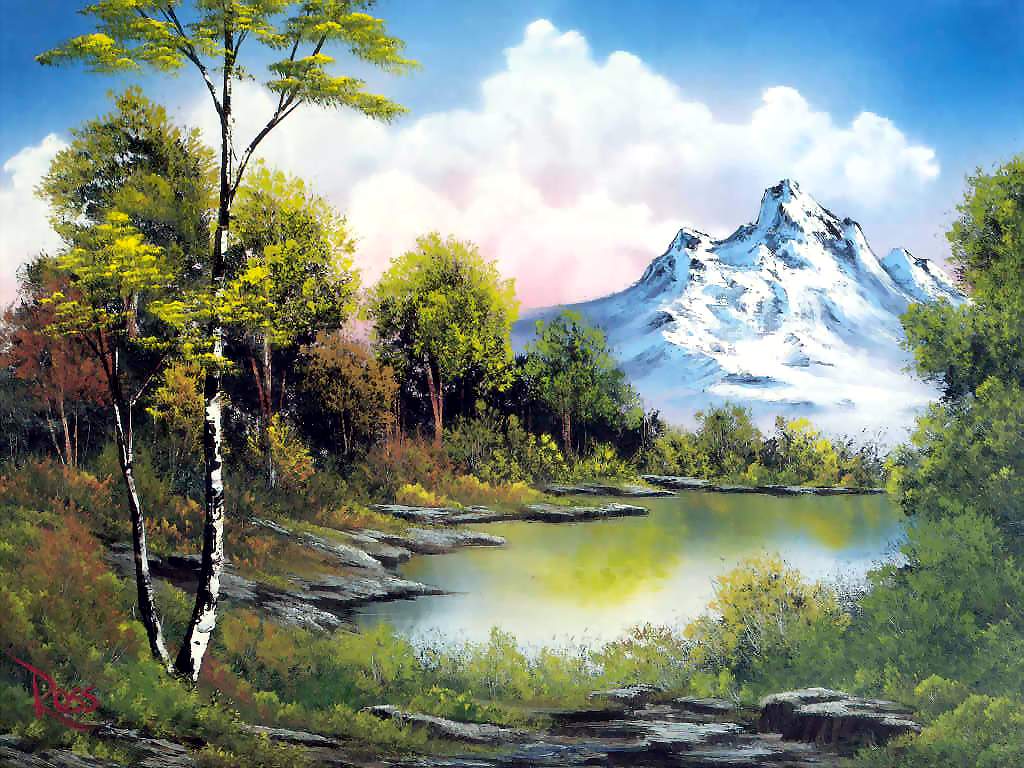 fondo de pantalla,paisaje natural,naturaleza,pintura,reflexión,árbol