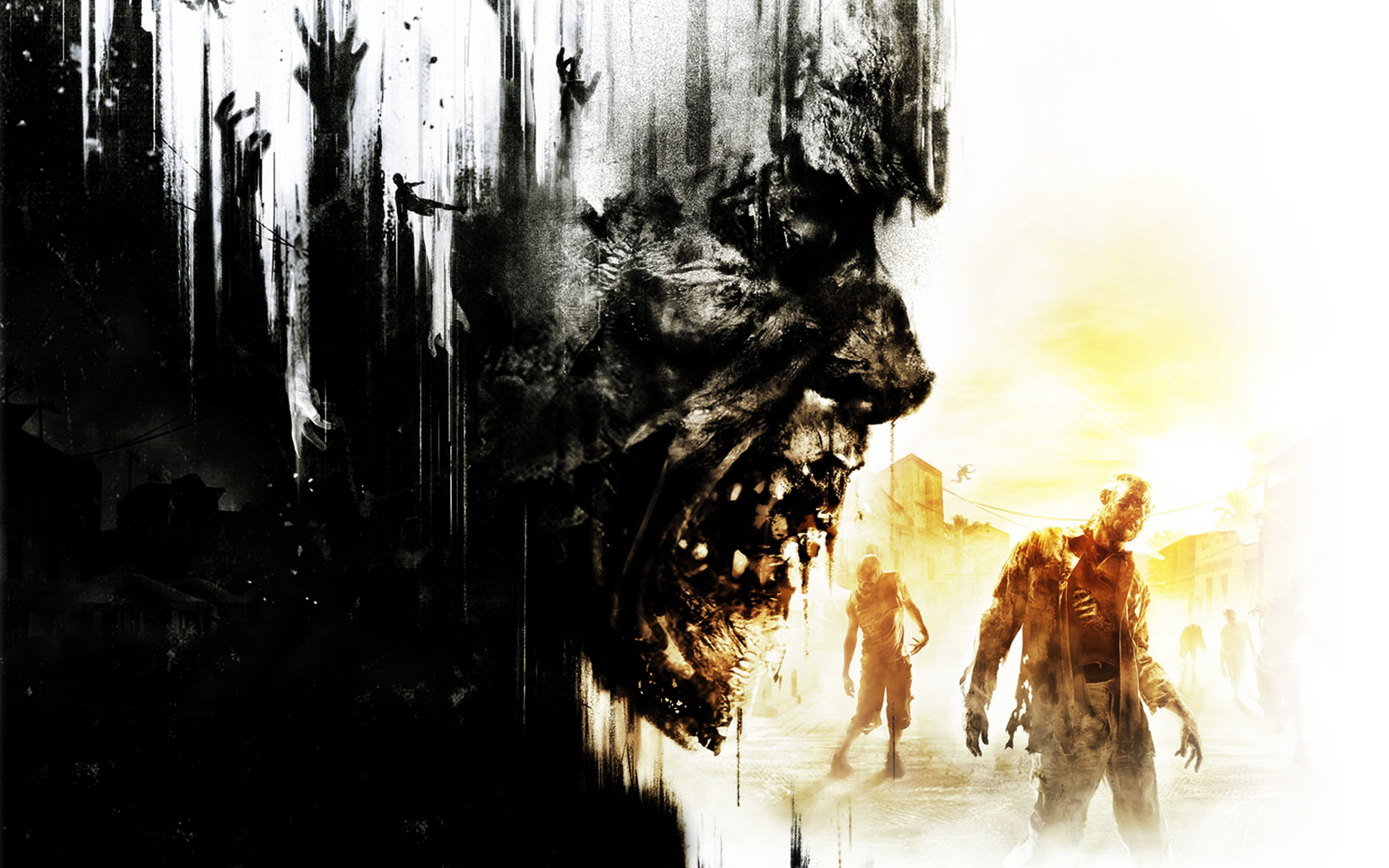 dying light wallpaper,art,illustration,watercolor paint,visual arts,tree