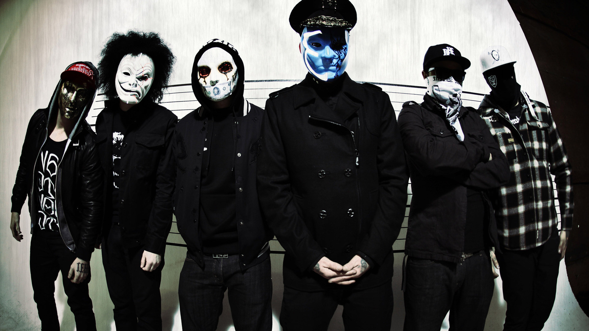 hollywood undead wallpaper,social group,event,mime artist,fictional character,gothic fashion