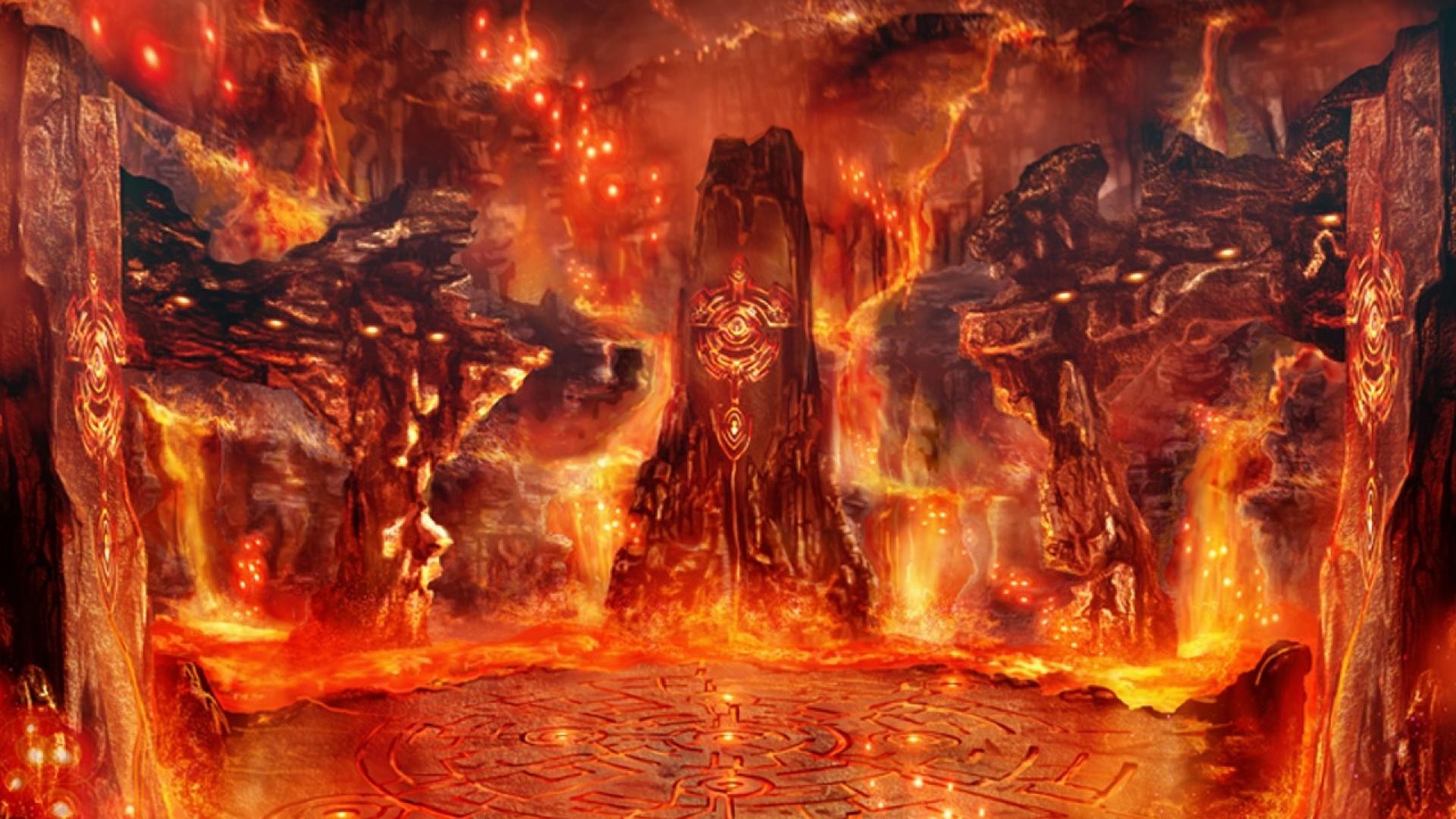 지옥 벽지,불꽃,열,불,악마,cg 삽화