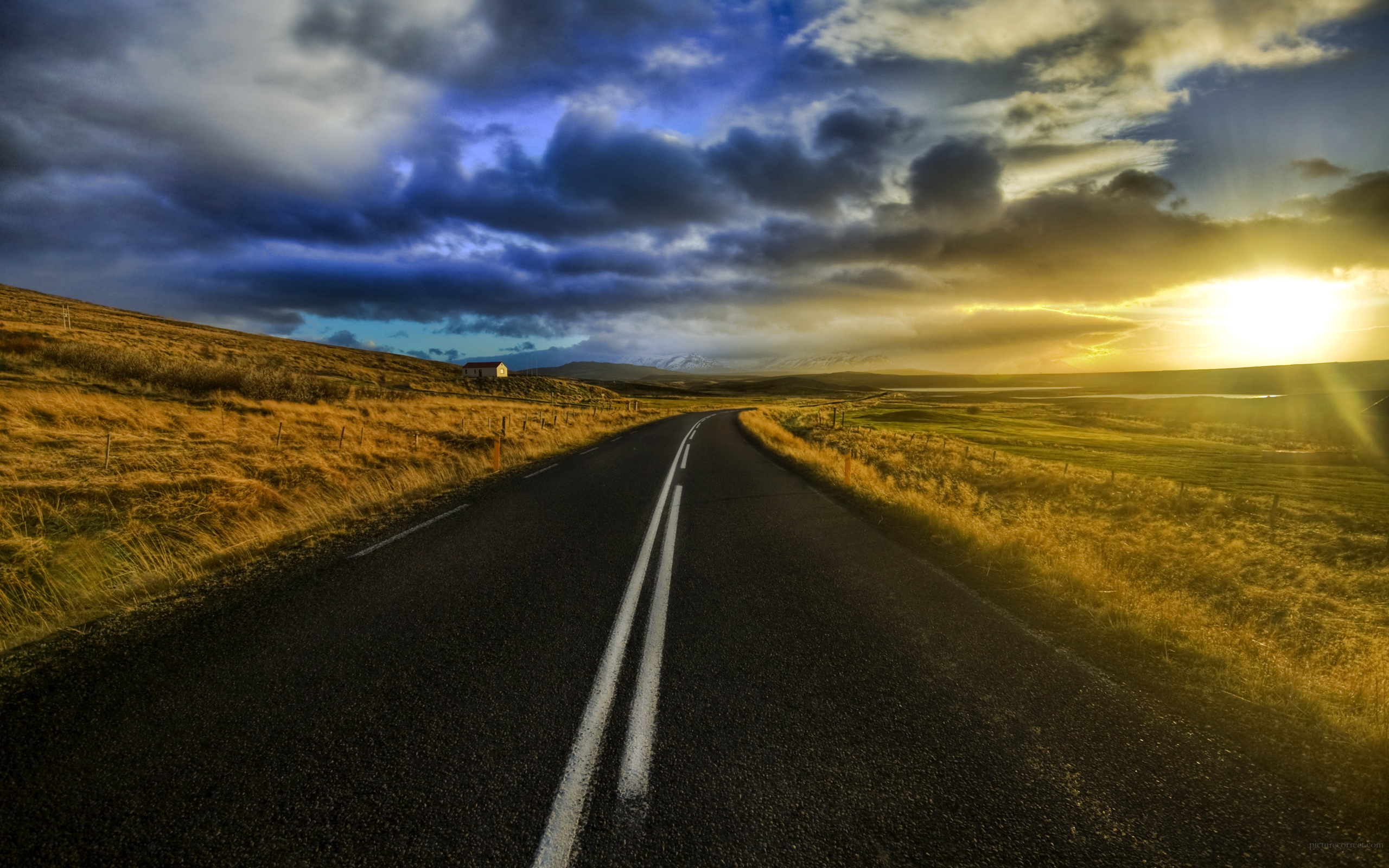 road hd wallpaper,sky,road,natural landscape,nature,horizon