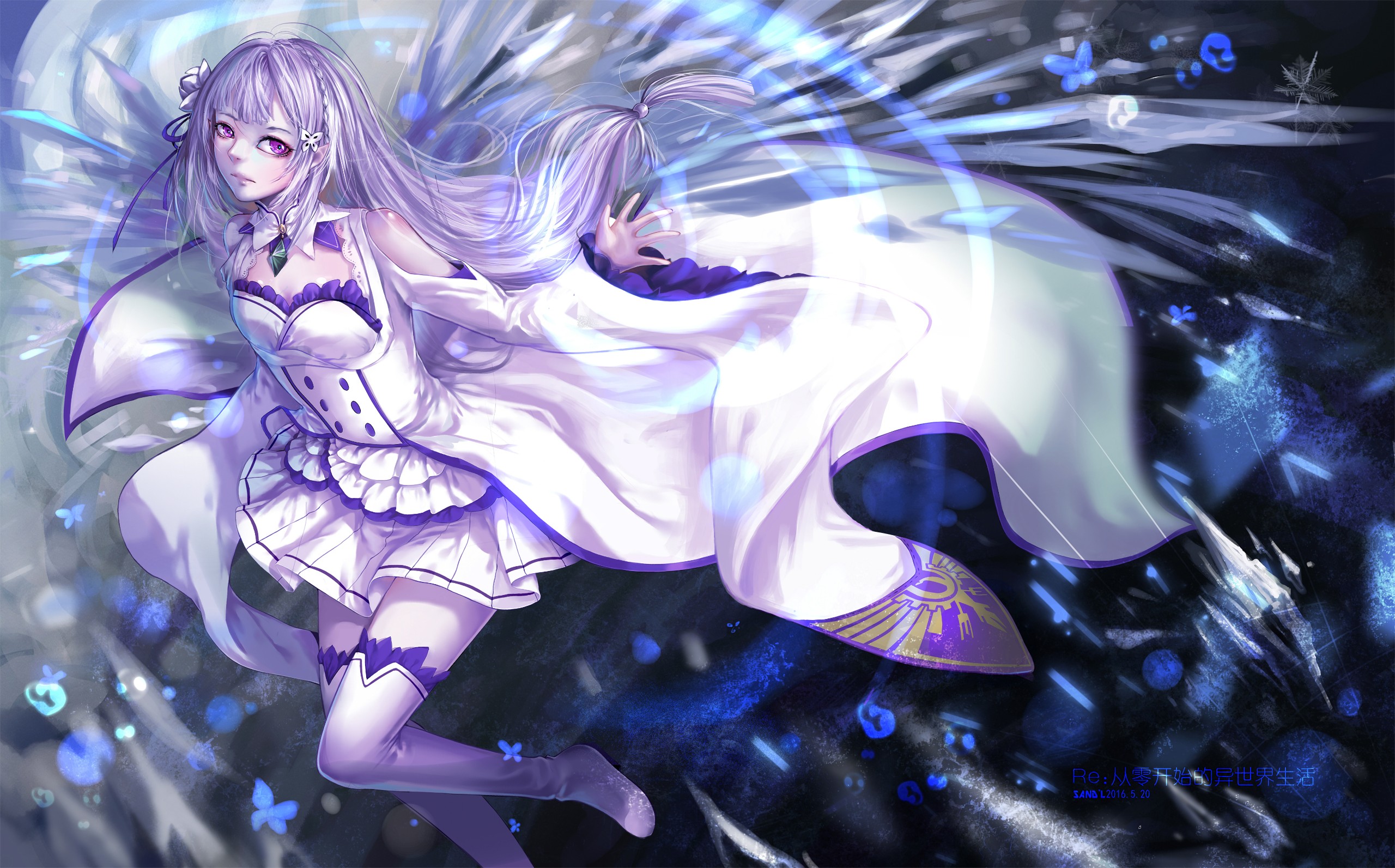 Hd Wallpaper - Re Zero Emilia Wallpaper Hd- WallpaperUse