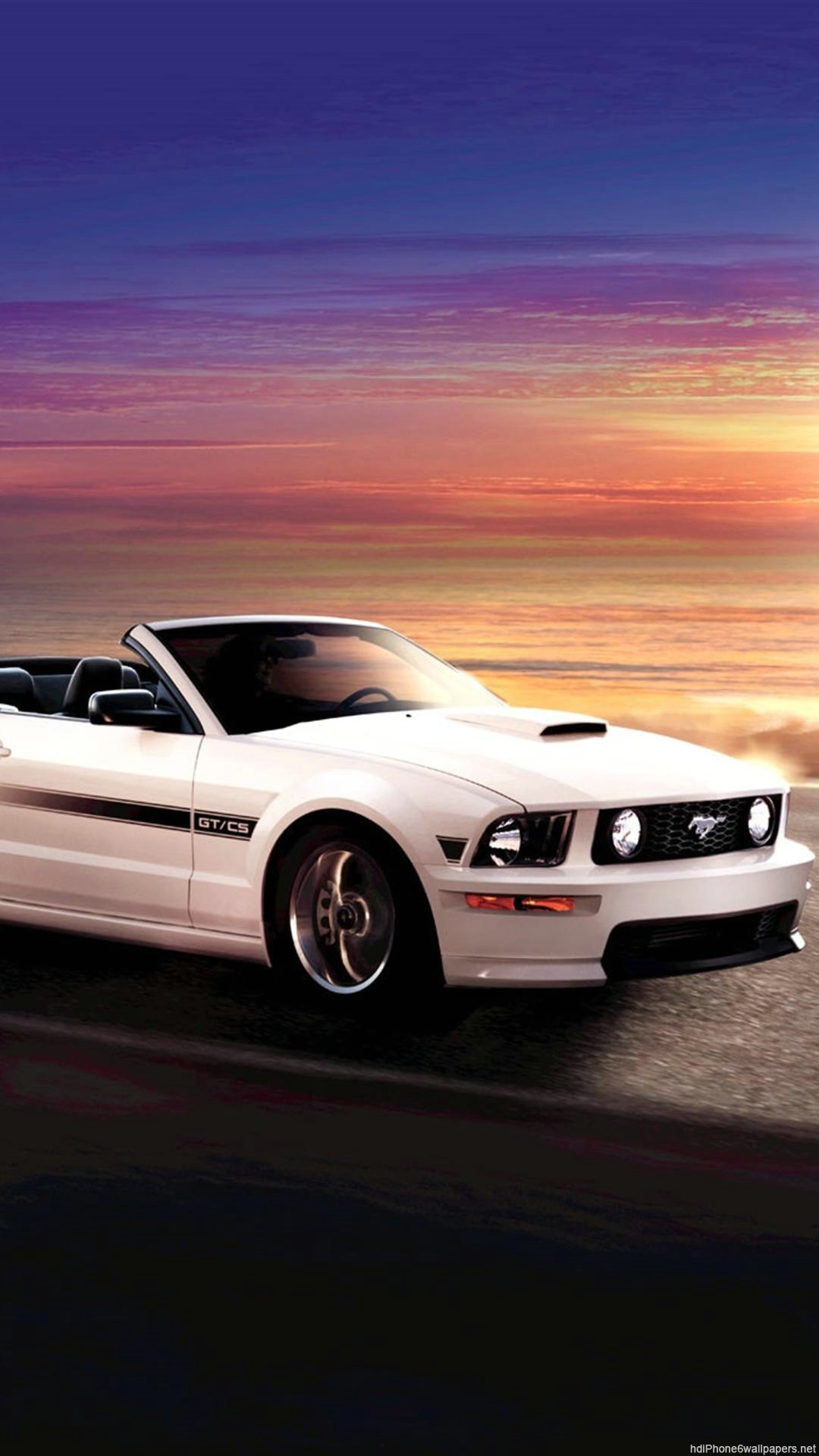 mustang iphone wallpaper,land vehicle,vehicle,car,motor vehicle,hood