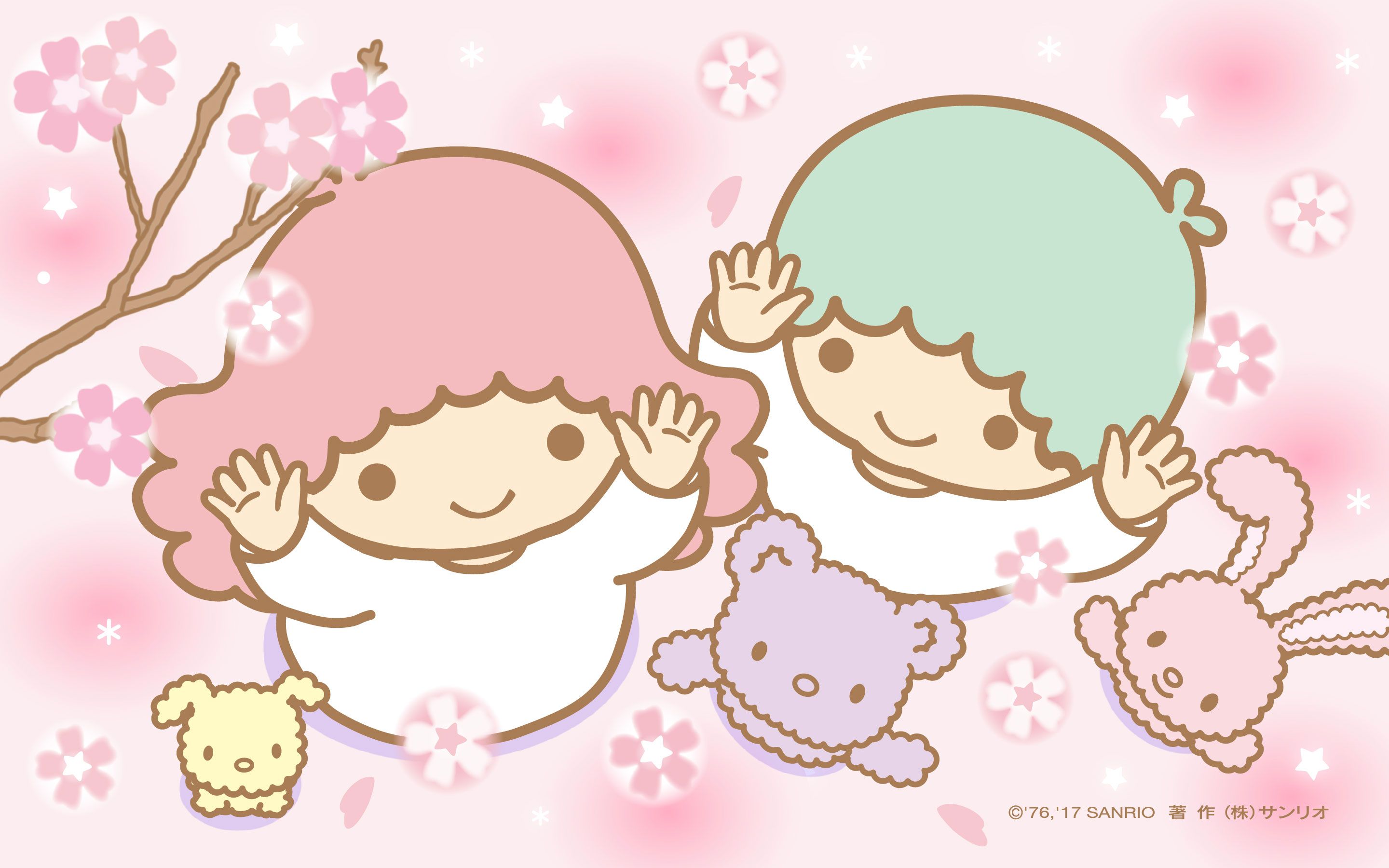 little twin stars wallpaper,pink,cartoon,cheek,text,love