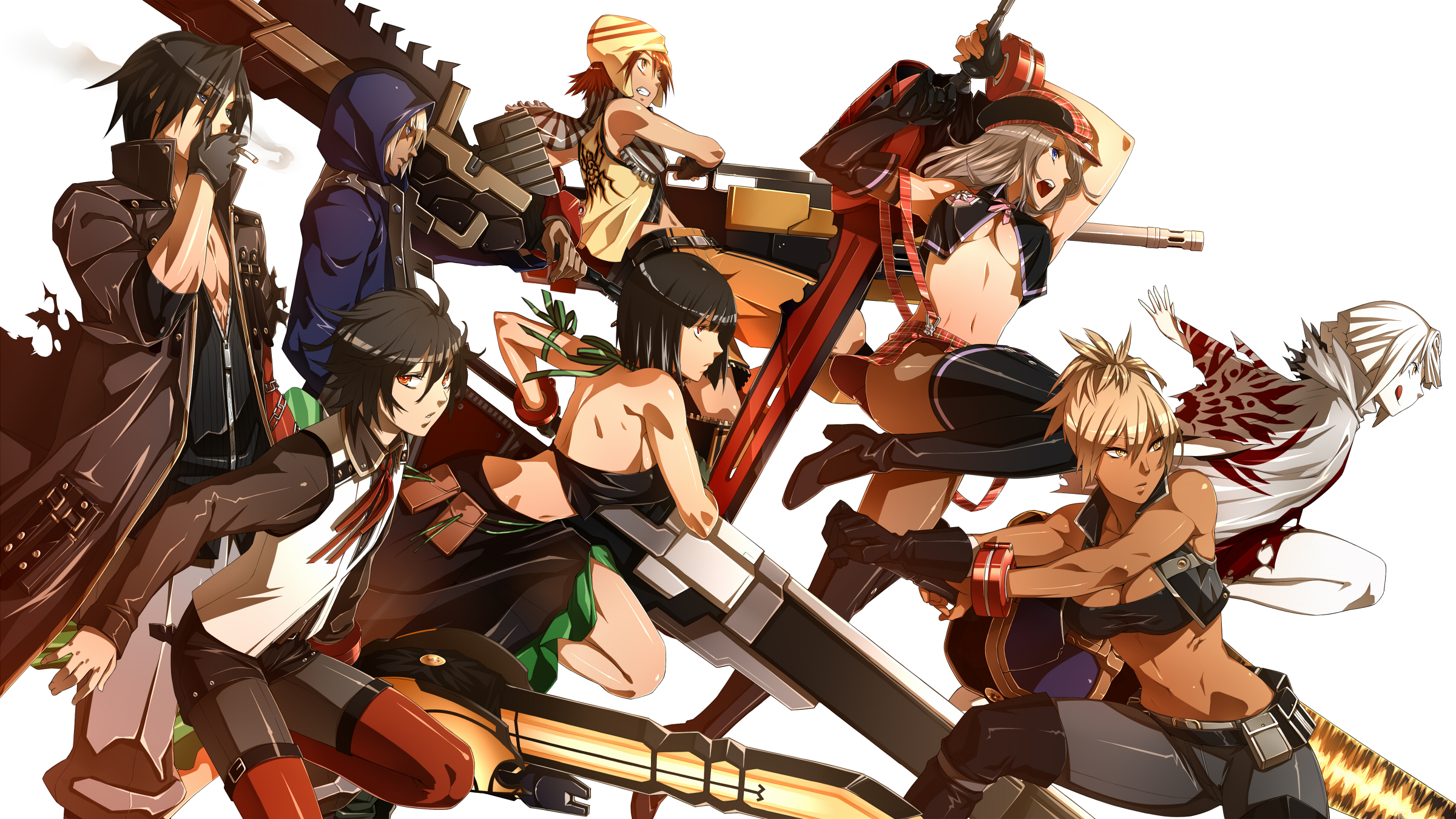 god eater wallpaper,cartoon,anime,illustration,cg artwork,black hair