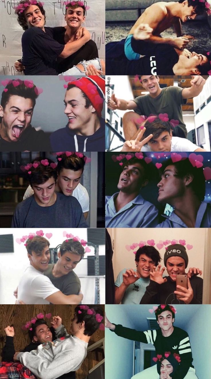 dolan twins wallpaper,facial expression,collage,art,photography,selfie