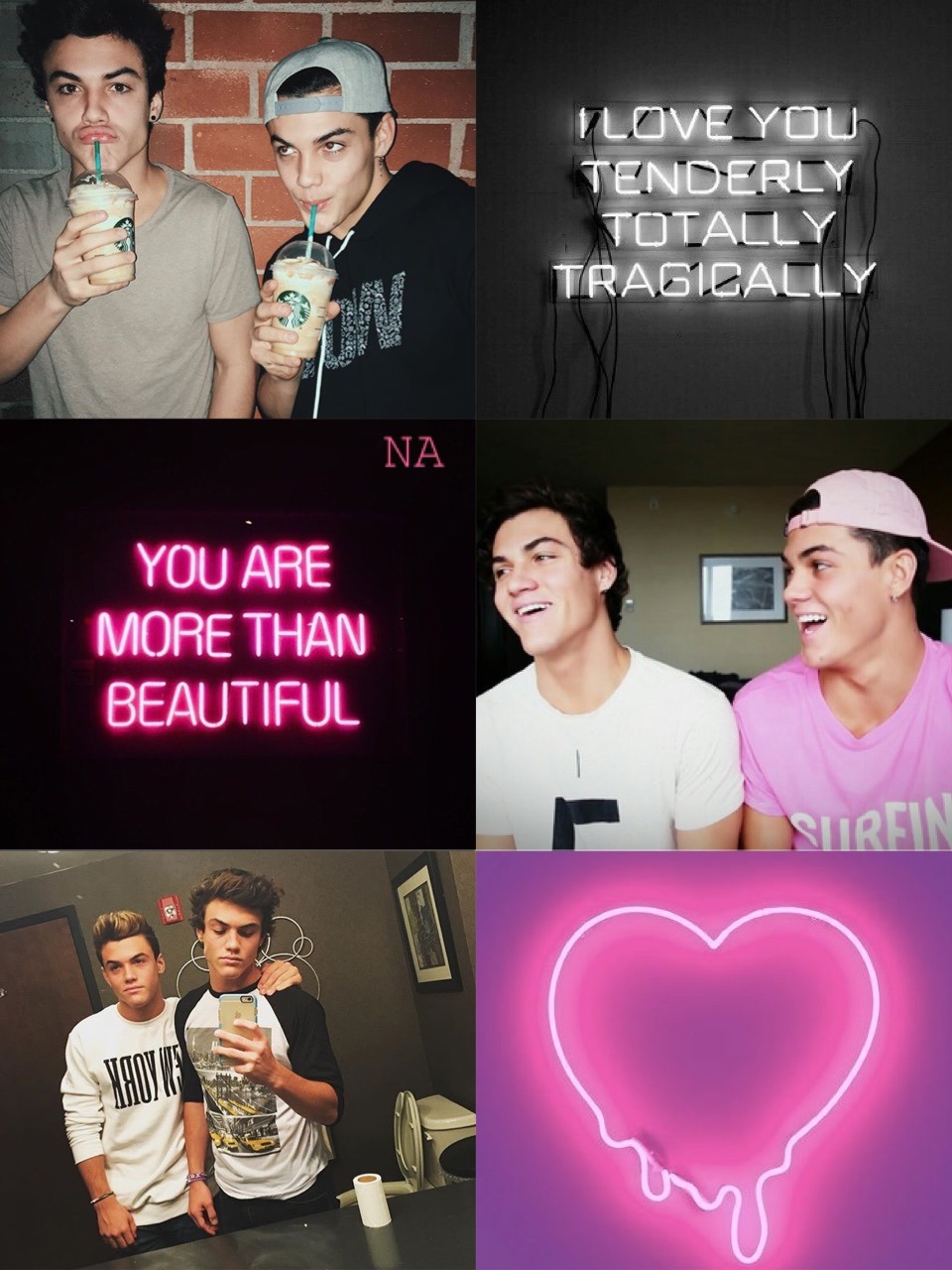 dolan twins wallpaper,rosa,liebe,herz,schriftart,fotografie