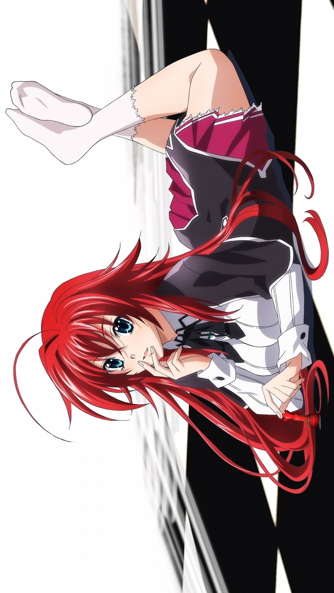 rias gremory wallpaper,anime,cartoon,illustration,black hair,long hair