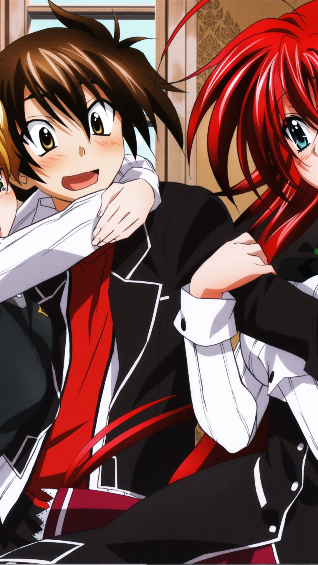 papel pintado rias gremory,dibujos animados,anime,boca,cg artwork,cabello negro