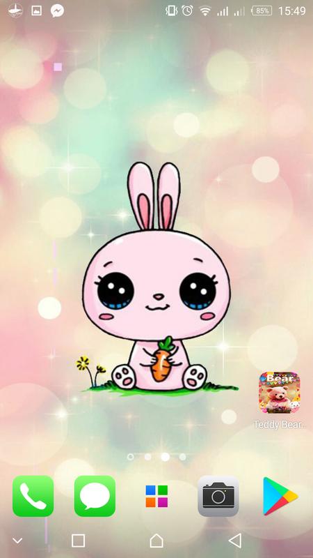 süßes hintergrundbild herunterladen,karikatur,rosa,hase,kaninchen und hasen,illustration