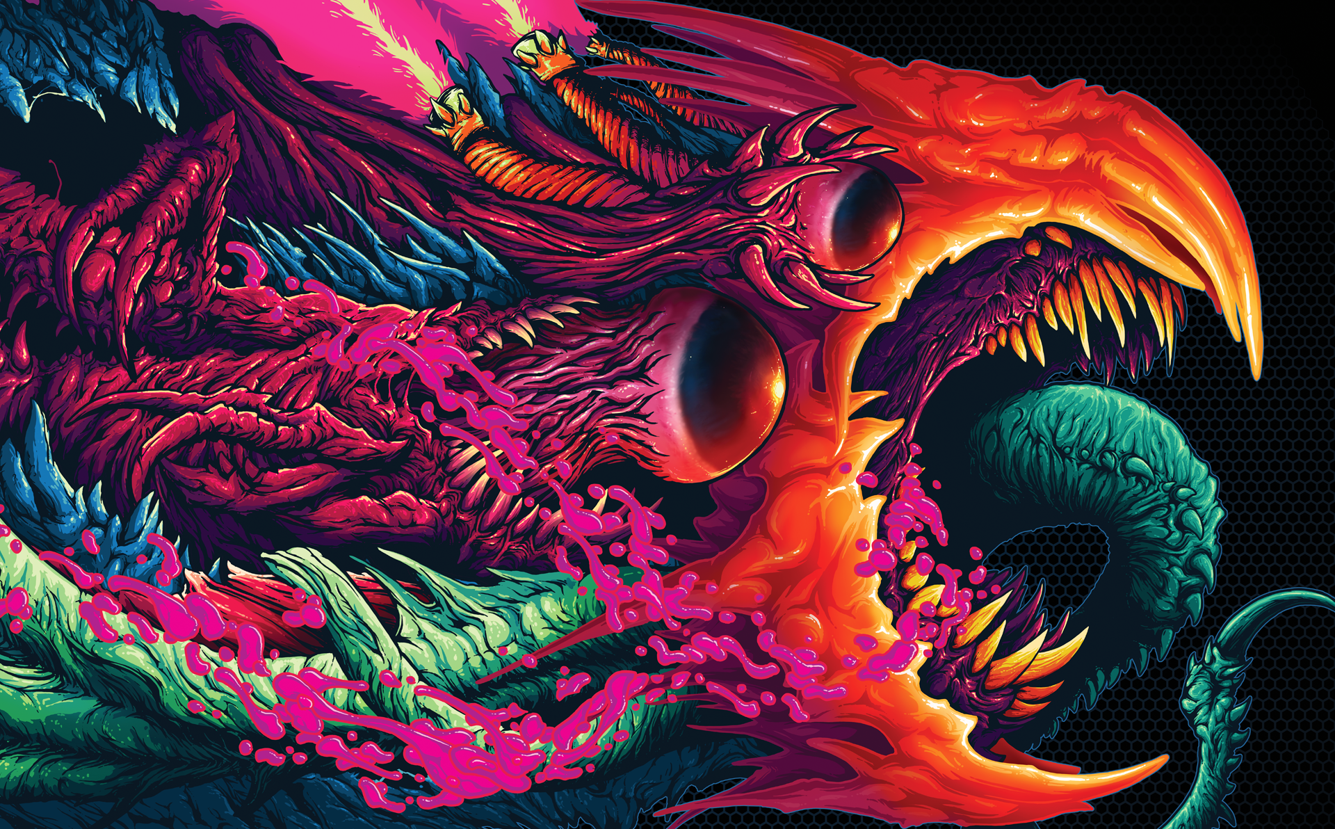 hyper beast wallpaper,dragon,fictional character,cg artwork,mythical creature,illustration